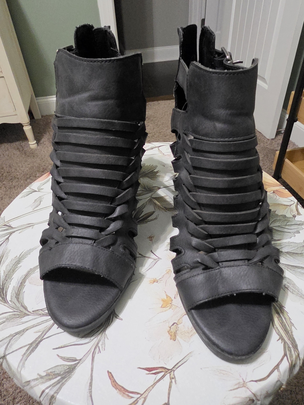 Maurices Black Strappy Block Heel Sandals - Women